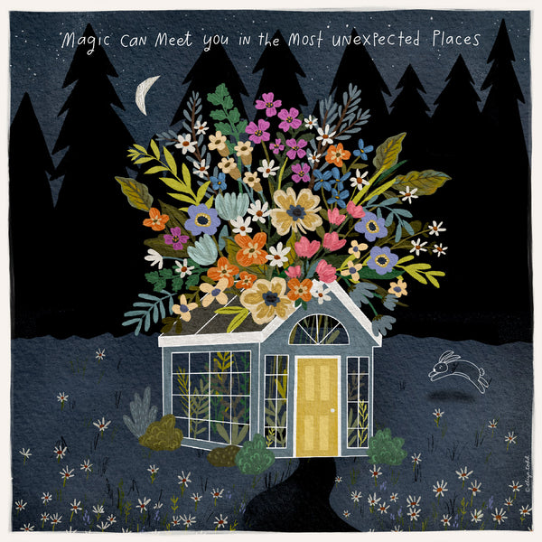 Unexpected Places - 5x5 Inch Square Greeting Card