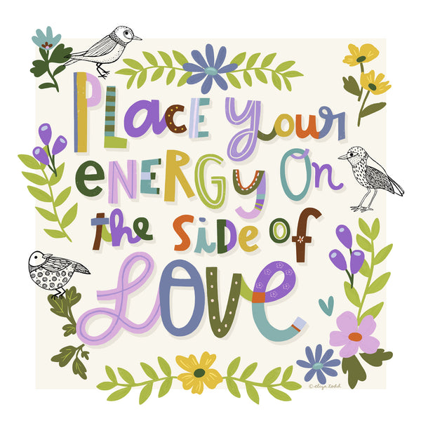 Side of love - 5x5 Inch Square Greeting Card