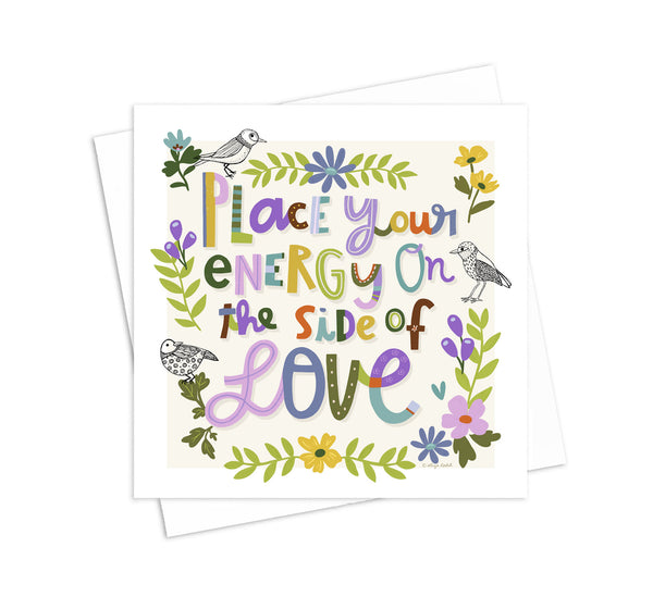 Side of love - 5x5 Inch Square Greeting Card
