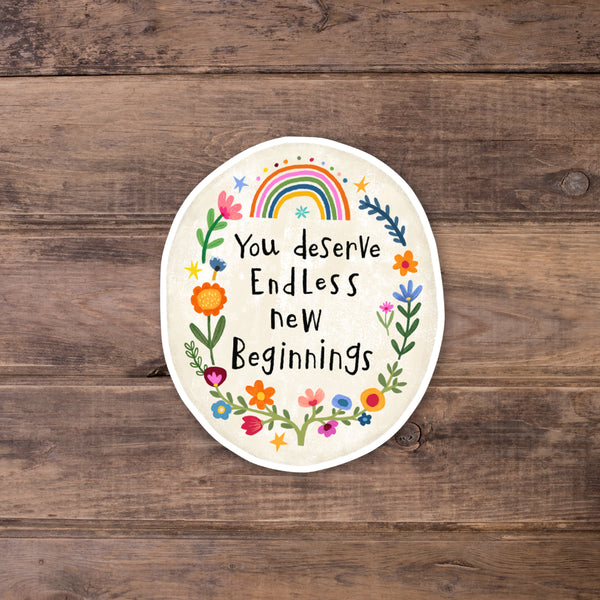 Endless New Beginnings - Matte Laminate Stickers