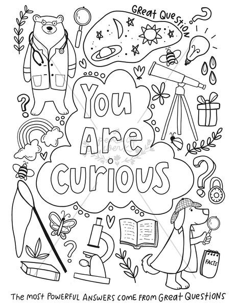 You Are Wonderful Coloring Book - Digital Download