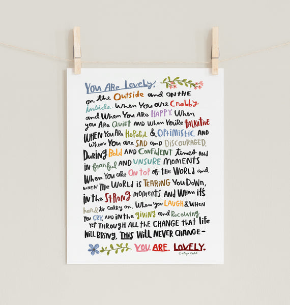 You Are Lovely - Digital Download