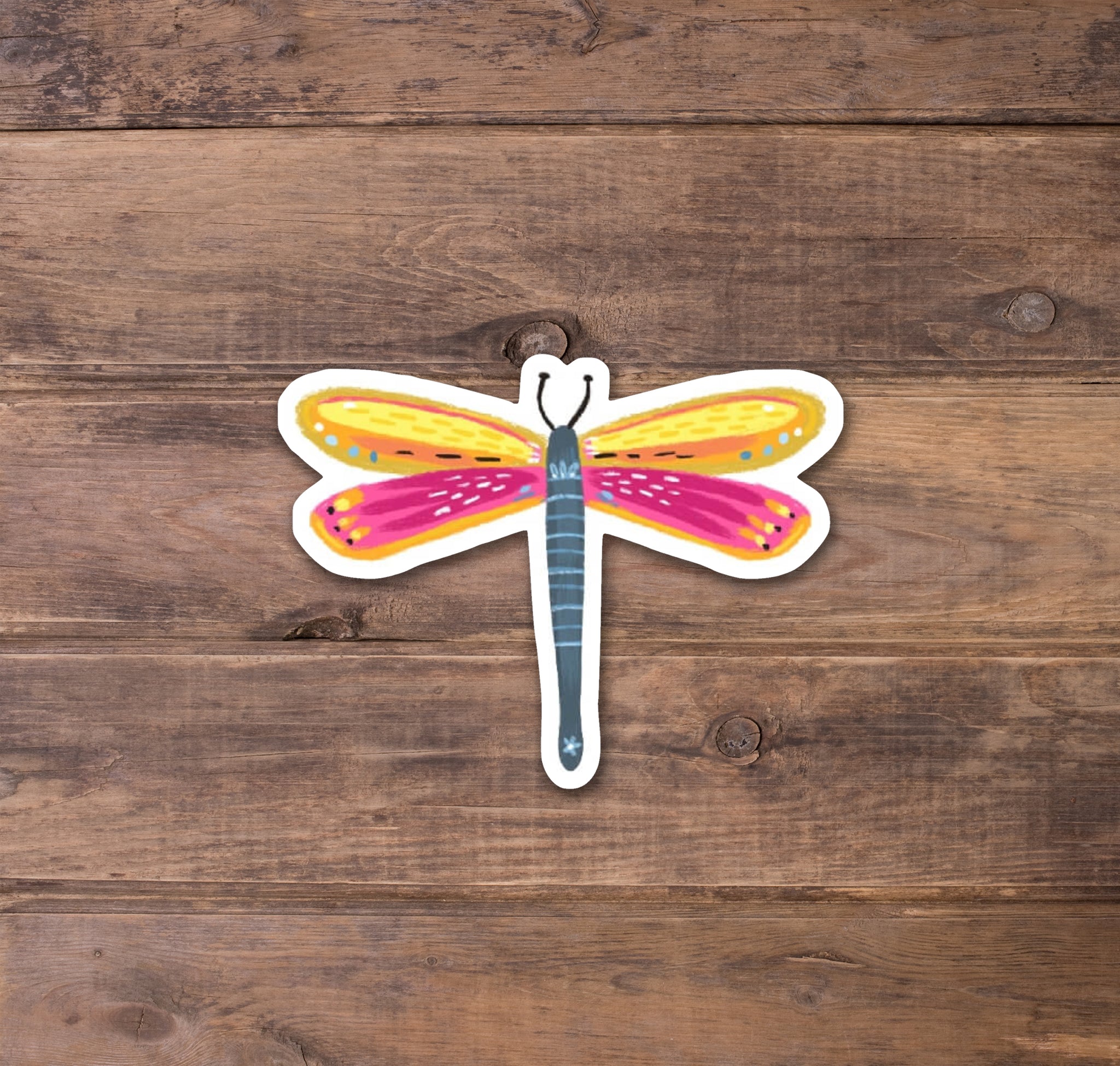 Pink Dragonfly Stickers