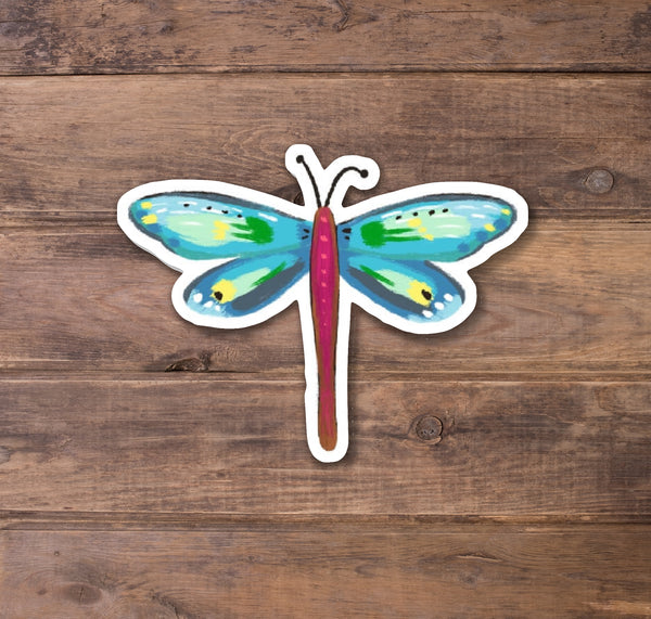 Blue Dragonfly Stickers