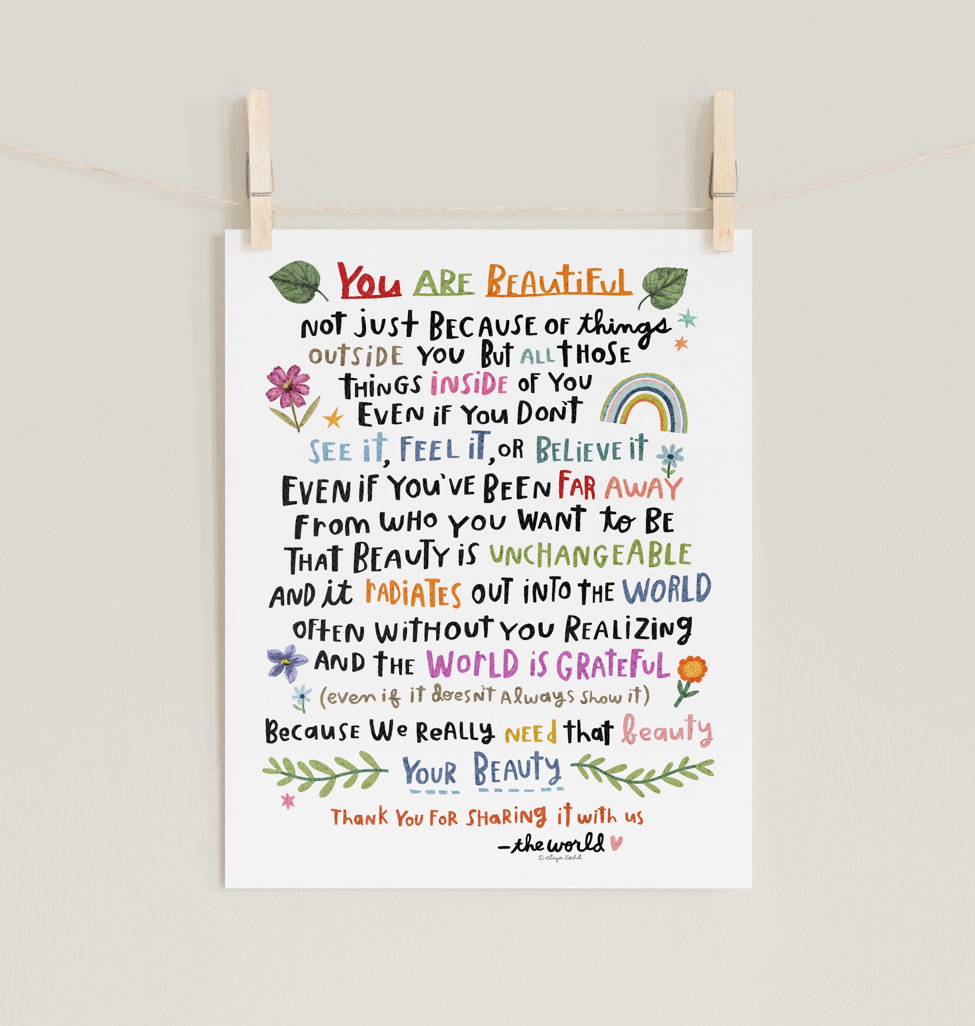 You Are Beautiful - Digital Download